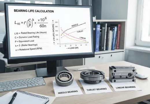 Bearing calculation screen beside physical sample set